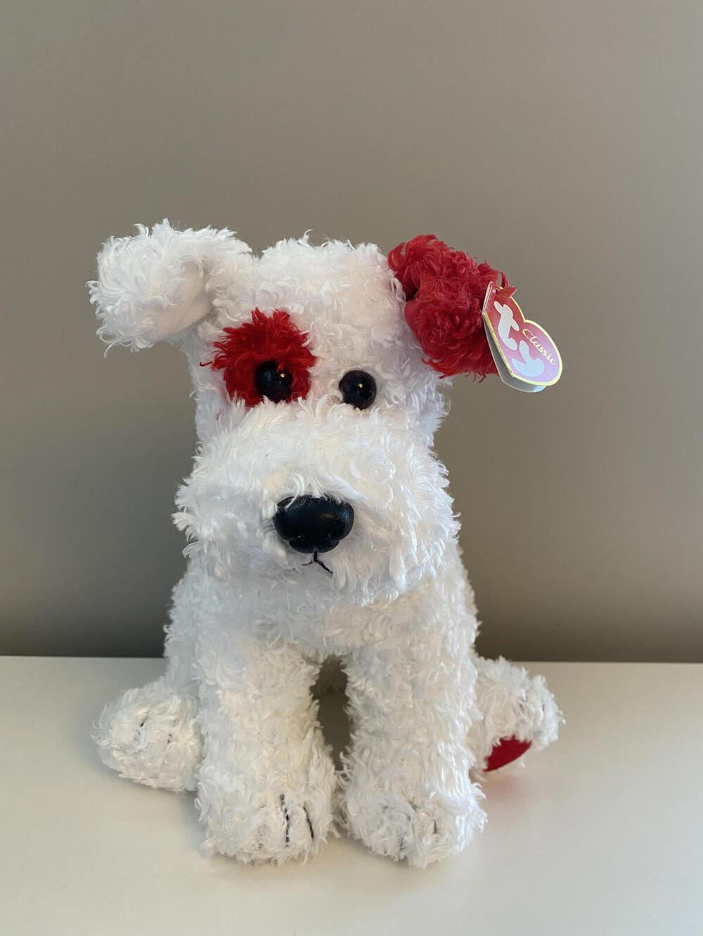 Ty Classics Collection “Cyrano” the Red and White Dog (12 inch)